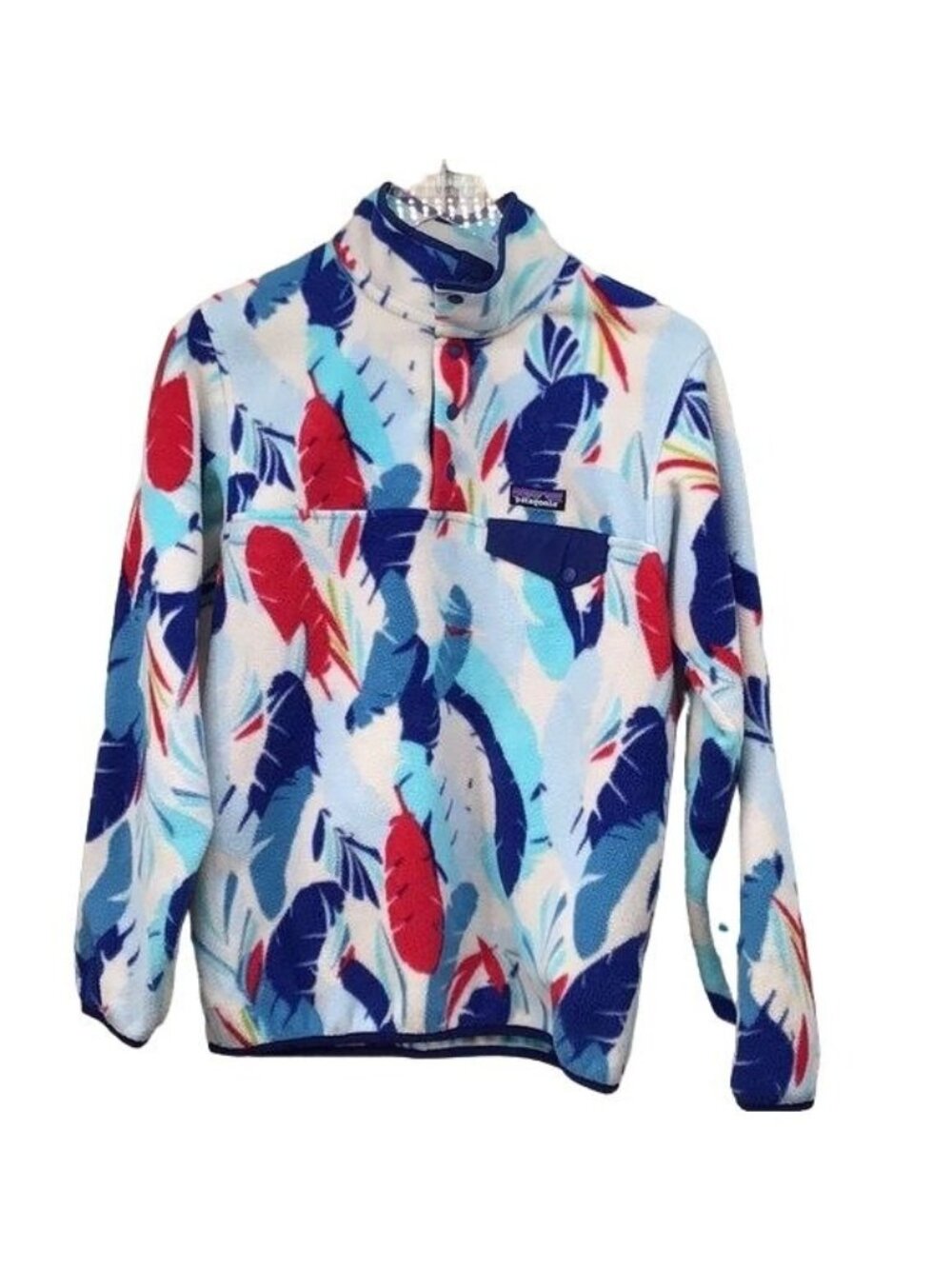 Patagonia Snap-T W M Feather Dancer Light Weight Pull Over Fleece Sweater Jacket